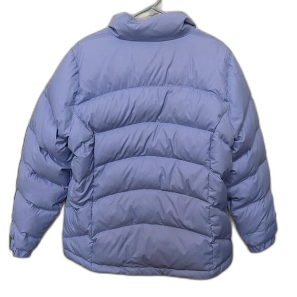 LL Bean Women's Large Goose Down Coat Puffer Jacket Collared Zip Up - Picture 2 of 6